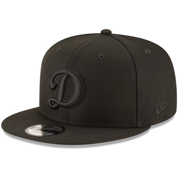 LA Dodgers Jerseys Store – los angeles dodgers new era script logo black on black 9fifty snapback adjustable hat – black Baseball Jerseys and Hats