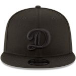 LA Dodgers Jerseys Store – los angeles dodgers new era script logo black on black 9fifty snapback adjustable hat – black Baseball Jerseys and Hats