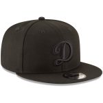 LA Dodgers Jerseys Store – los angeles dodgers new era script logo black on black 9fifty snapback adjustable hat – black Baseball Jerseys and Hats