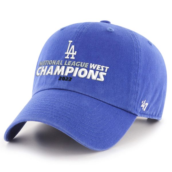 LA Dodgers Jerseys Store – mens los angeles dodgers 47 royal 2022 nl west division champions clean up adjustable hat Baseball Jerseys and Hats
