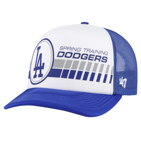 LA Dodgers Jerseys Store – mens los angeles dodgers 47 whiteroyal 2024 spring training foam trucker adjustable hat Baseball Jerseys and Hats