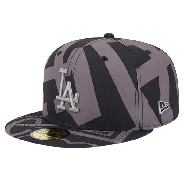 LA Dodgers Jerseys Store – mens los angeles dodgers new era black logo fracture 59fifty fitted hat Baseball Jerseys and Hats