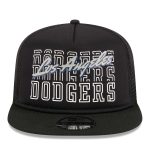 LA Dodgers Jerseys Store – mens los angeles dodgers new era black street team a-frame trucker 9fifty snapback hat Baseball Jerseys and Hats