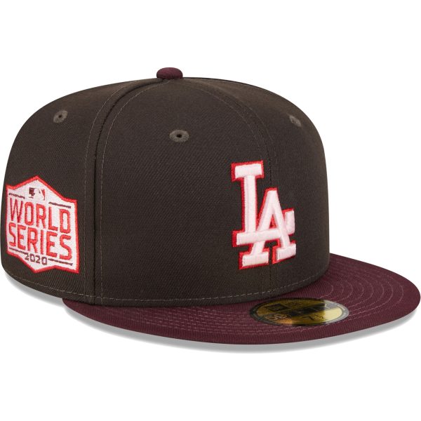LA Dodgers Jerseys Store – mens los angeles dodgers new era brownmaroon chocolate strawberry 59fifty fitted hat Baseball Jerseys and Hats