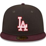 LA Dodgers Jerseys Store – mens los angeles dodgers new era brownmaroon chocolate strawberry 59fifty fitted hat Baseball Jerseys and Hats