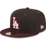 LA Dodgers Jerseys Store – mens los angeles dodgers new era brownmaroon chocolate strawberry 59fifty fitted hat Baseball Jerseys and Hats