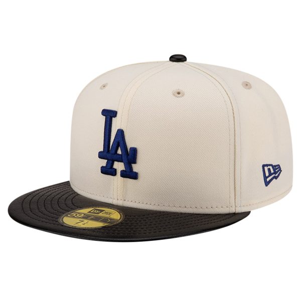 LA Dodgers Jerseys Store – mens los angeles dodgers new era cream game night leather visor 59fifty fitted hat Baseball Jerseys and Hats