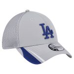 LA Dodgers Jerseys Store – mens los angeles dodgers new era gray linear 39thirty flex-fit hat Baseball Jerseys and Hats