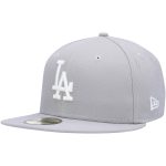 LA Dodgers Jerseys Store – mens los angeles dodgers new era gray white logo 59fifty fitted hat Baseball Jerseys and Hats