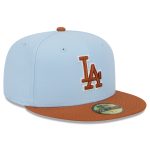 LA Dodgers Jerseys Store – mens los angeles dodgers new era light bluebrown spring color basic two-tone 59fifty fitted hat Baseball Jerseys and Hats