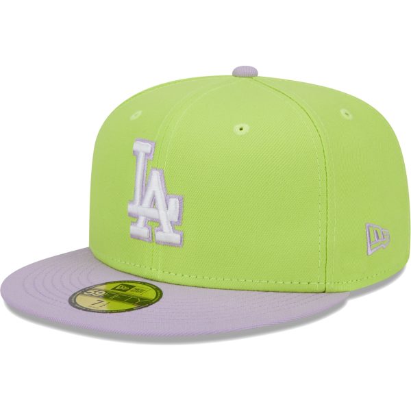 LA Dodgers Jerseys Store – mens los angeles dodgers new era neon greenlavender spring color two-tone 59fifty fitted hat Baseball Jerseys and Hats