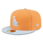 LA Dodgers Jerseys Store – mens los angeles dodgers new era orangelight blue spring color basic two-tone 59fifty fitted hat Baseball Jerseys and Hats