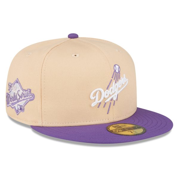 LA Dodgers Jerseys Store – mens los angeles dodgers new era peachpurple 1988 world series side patch 59fifty fitted hat Baseball Jerseys and Hats