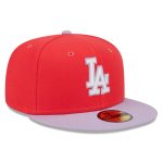 LA Dodgers Jerseys Store – mens los angeles dodgers new era redlavender spring color two-tone 59fifty fitted hat Baseball Jerseys and Hats