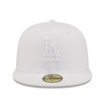 LA Dodgers Jerseys Store – mens los angeles dodgers new era white on white 59fifty fitted hat Baseball Jerseys and Hats