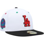 LA Dodgers Jerseys Store – mens los angeles dodgers new era whiteblack 60th anniversary primary eye 59fifty fitted hat Baseball Jerseys and Hats