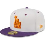 LA Dodgers Jerseys Store – mens los angeles dodgers new era whitepurple 40th anniversary at dodger stadium grape lolli 59fifty fitted hat Baseball Jerseys and Hats