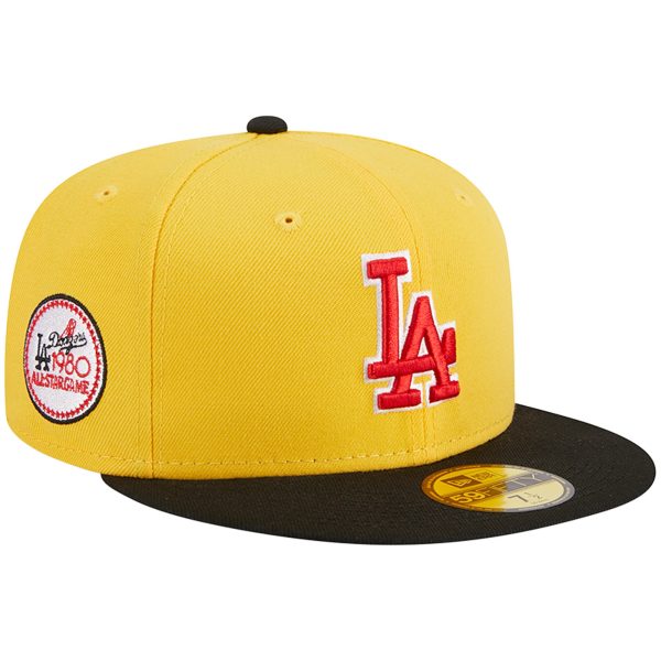 LA Dodgers Jerseys Store – mens los angeles dodgers new era yellowblack grilled 59fifty fitted hat Baseball Jerseys and Hats