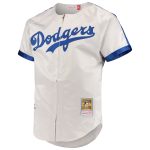LA Dodgers Jerseys Store – mens brooklyn dodgers jackie robinson mitchell  ness gray cooperstown collection authentic jersey Baseball Jerseys and Hats