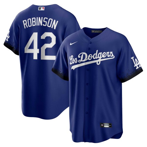 LA Dodgers Jerseys Store – mens los angeles dodgers jackie robinson nike royal city connect replica player jersey Baseball Jerseys and Hats