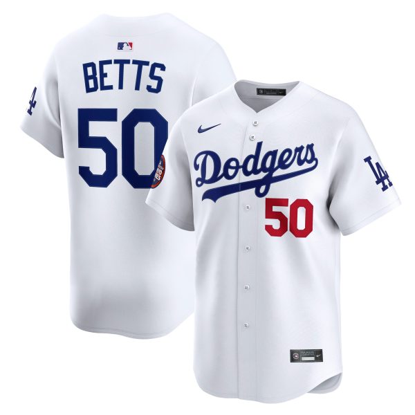 LA Dodgers Jerseys Store – mens los angeles dodgers mookie betts nike white 2025 mlb world tour tokyo series home limited player jersey Baseball Jerseys and Hats