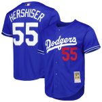 LA Dodgers Jerseys Store – mens los angeles dodgers orel hershiser mitchell  ness royal cooperstown collection mesh batting practice button-up jersey Baseball Jerseys and Hats