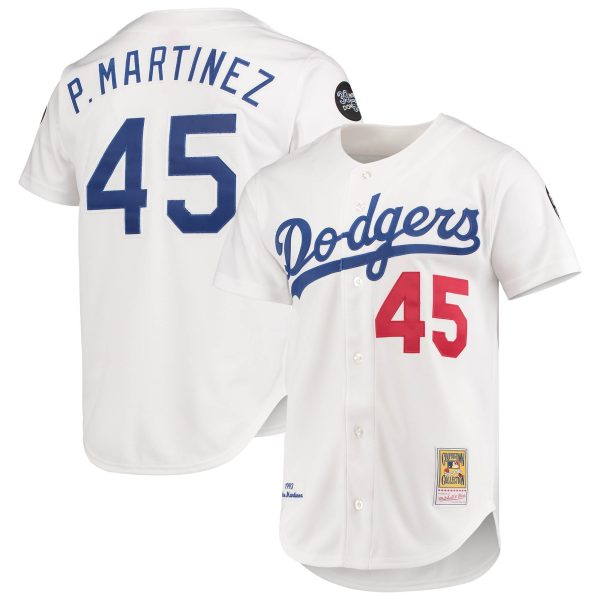 LA Dodgers Jerseys Store – mens los angeles dodgers pedro martinez mitchell  ness white 1993 cooperstown collection home authentic jersey Baseball Jerseys and Hats