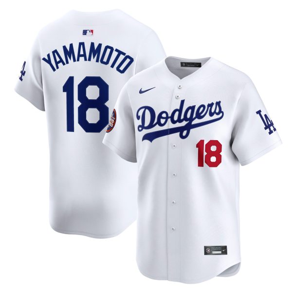 LA Dodgers Jerseys Store – mens los angeles dodgers yoshinobu yamamoto nike white 2025 mlb world tour tokyo series home limited player jersey Baseball Jerseys and Hats