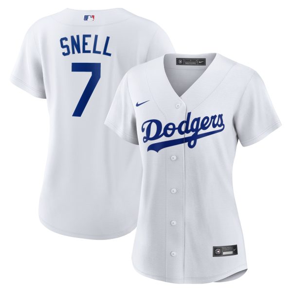 LA Dodgers Jerseys Store – womens los angeles dodgers blake snell nike white home replica player jersey Baseball Jerseys and Hats