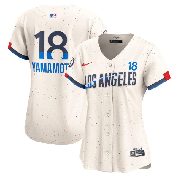 LA Dodgers Jerseys Store – womens los angeles dodgers yoshinobu yamamoto nike cream 2024 city connect limited player jersey Baseball Jerseys and Hats