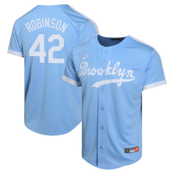 LA Dodgers Jerseys Store – youth brooklyn dodgers jackie robinson nike light blue cooperstown collection limited player jersey Baseball Jerseys and Hats