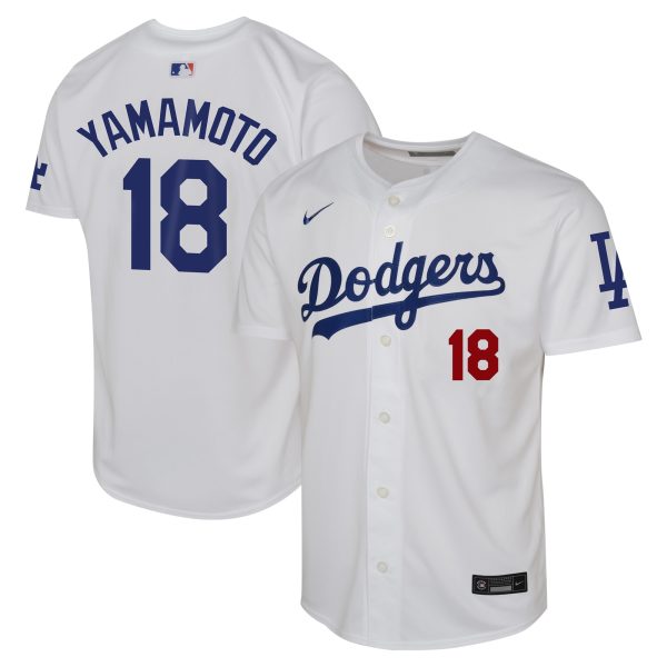 LA Dodgers Jerseys Store – youth los angeles dodgers yoshinobu yamamoto nike white home limited player jersey Baseball Jerseys and Hats